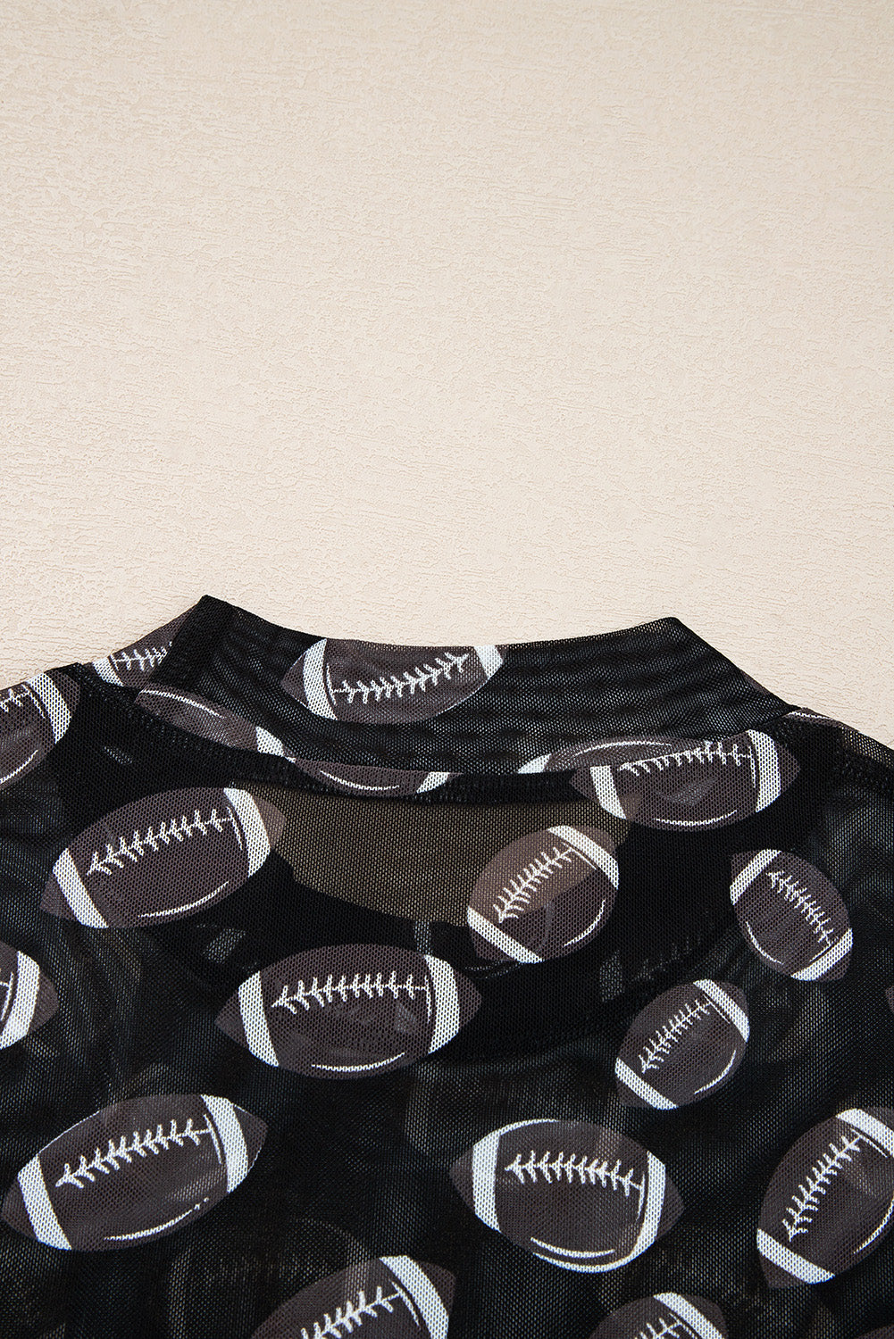 Celeste | Game Day Rugby Mesh Sheer Top