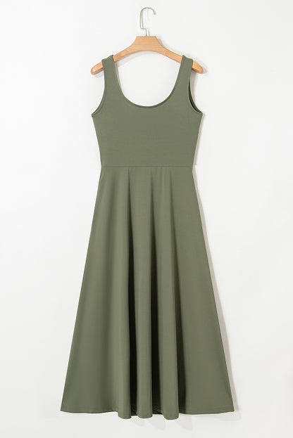 Amanda | Sleeveless Scoop Neck Dress