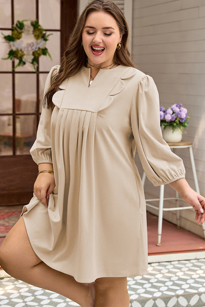 Daisy | Ruffled Plus Size Mini Dress