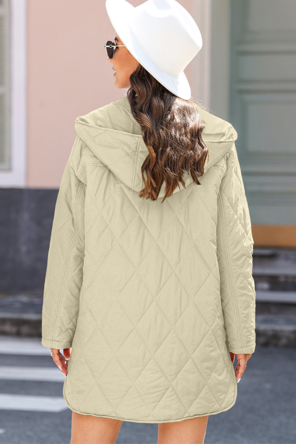 Leila | Quilted Puffer Coat with Snap Closures