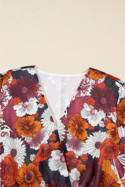 Helena | Floral Wrap Mini Dress