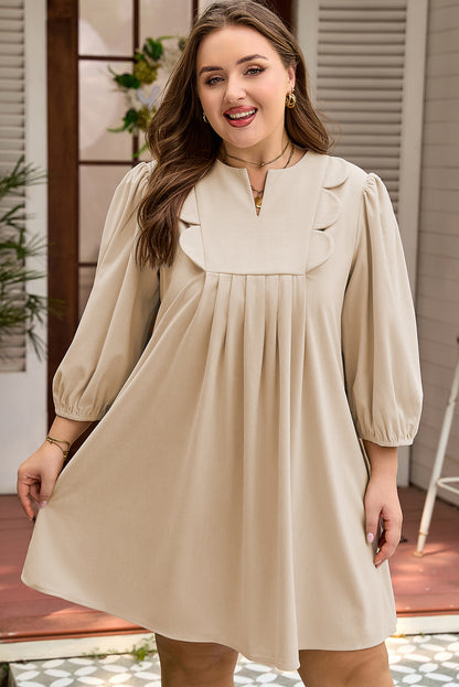 Daisy | Ruffled Plus Size Mini Dress