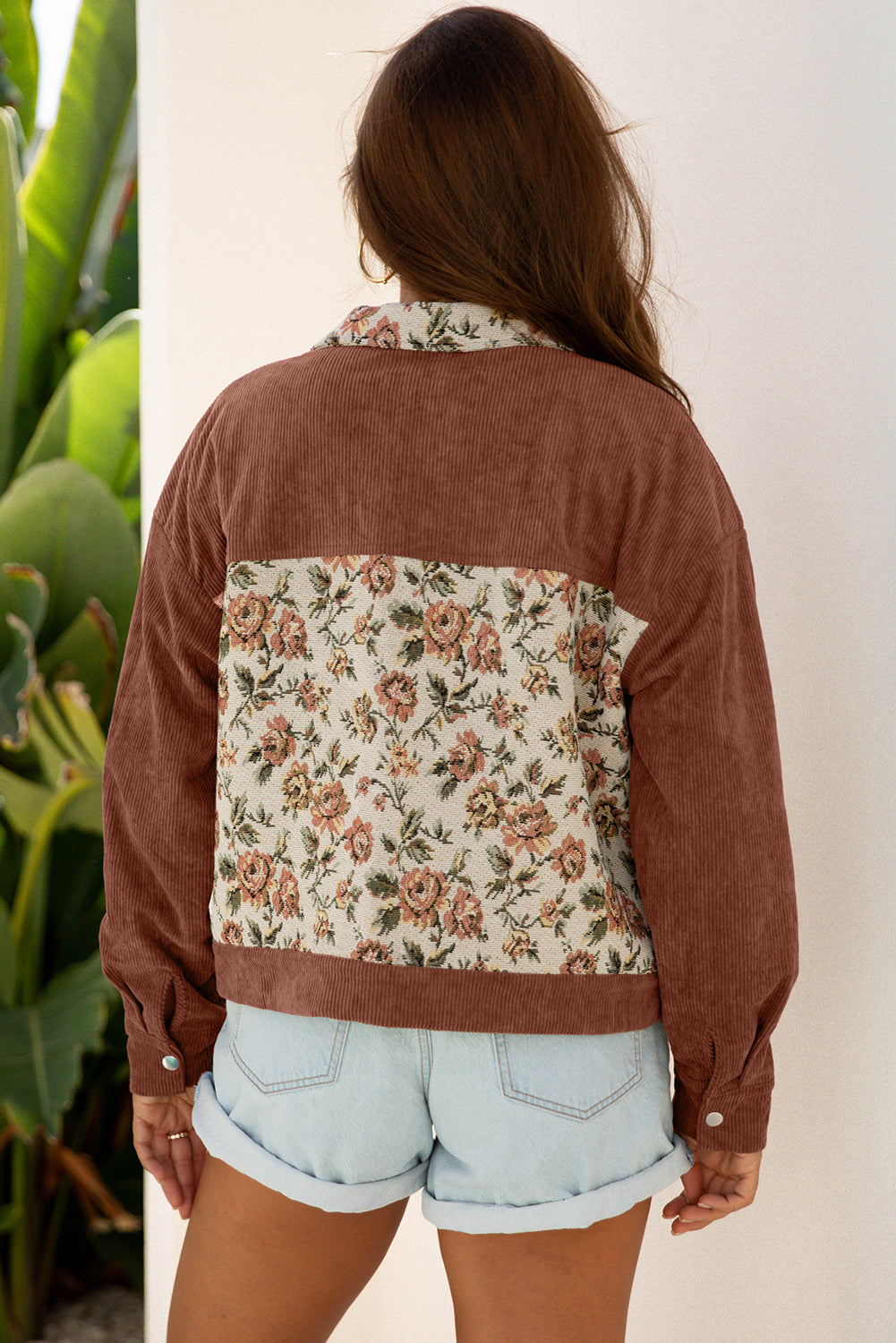 Valerie | Retro Floral Patchwork Shacket