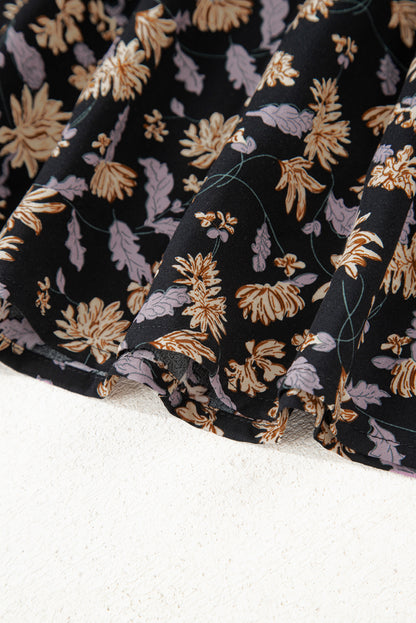 Fiona | Boho Floral Smocked Mini Dress