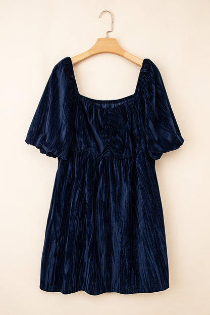 Rianne | Plus Size Velvet Square Neck Dress