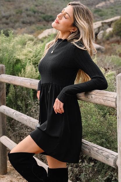 Alyssa | Ribbed Fit & Flare Dress