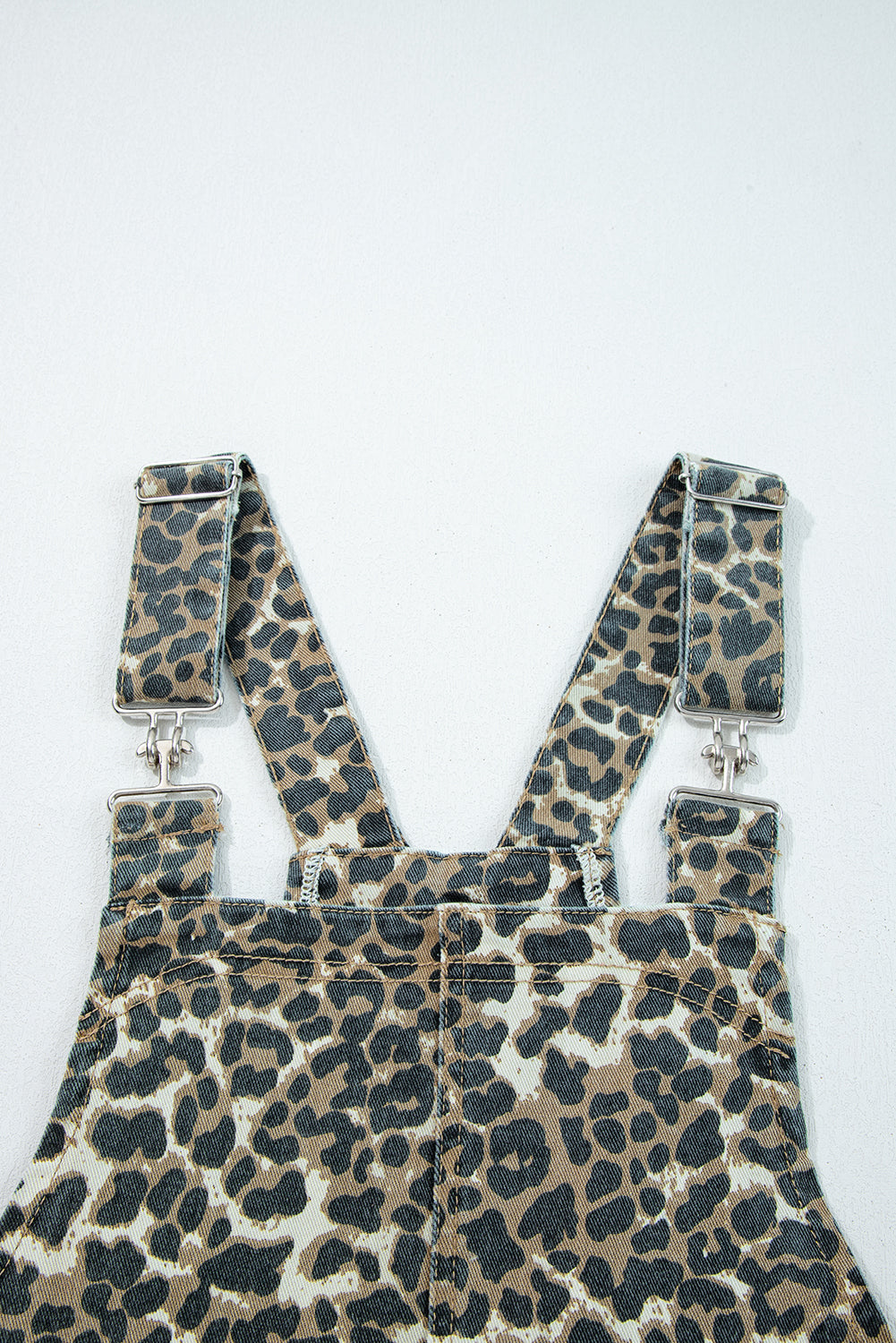 Zara | Leopard Print Denim Dress