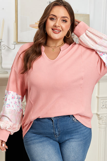 Raven | Plus Size Floral Patchwork Jumper
