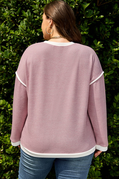 Joanne | Plus Size Drop Shoulder Knitted Top