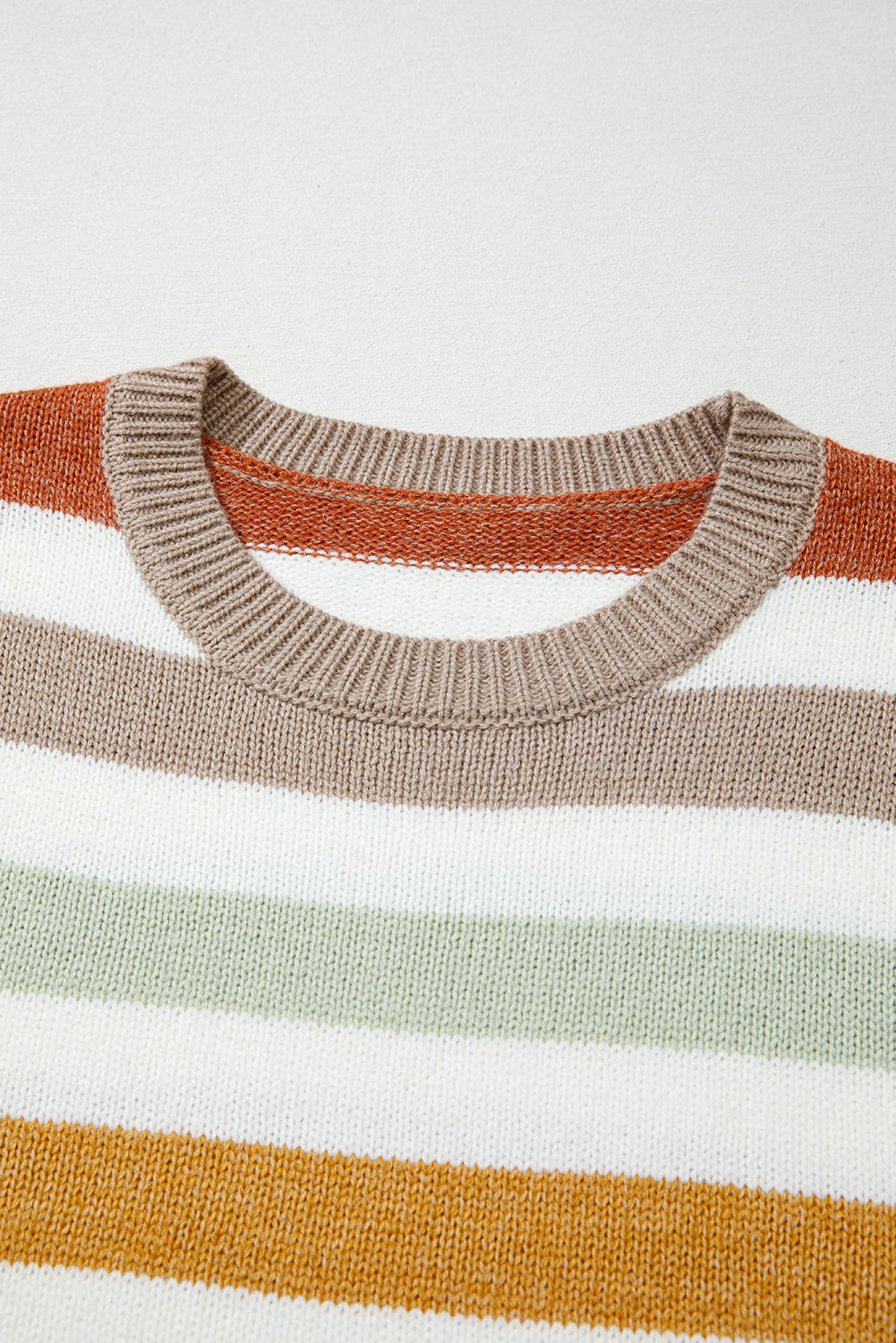 Cassandra | Plus Size Striped Colorblock Sweater