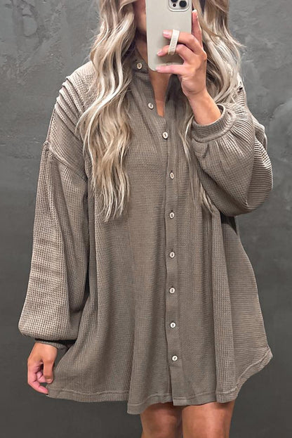 Luna | Waffle Knit Tunic Dress