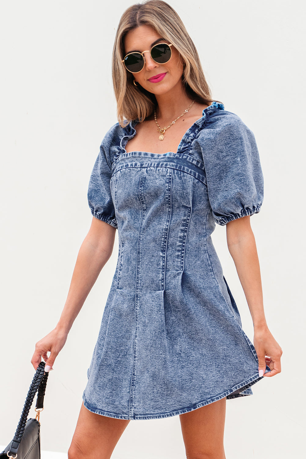Agnieszka | Bustier Denim Dress
