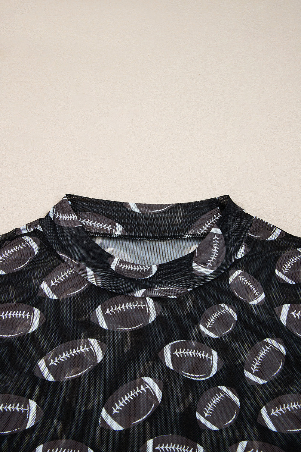 Celeste | Game Day Rugby Mesh Sheer Top