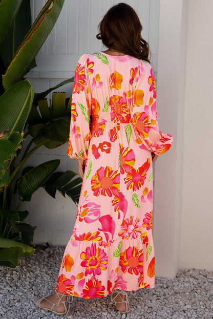 Isla | Floral V-Neck Maxi Dress