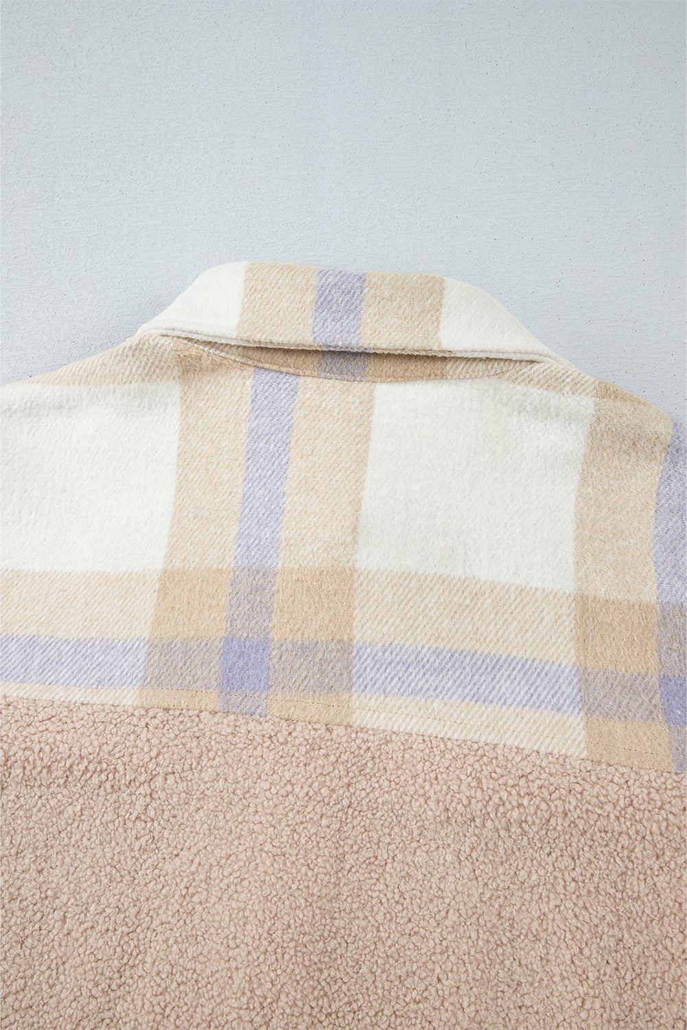 Avery | Plaid Patchwork Sherpa Coat