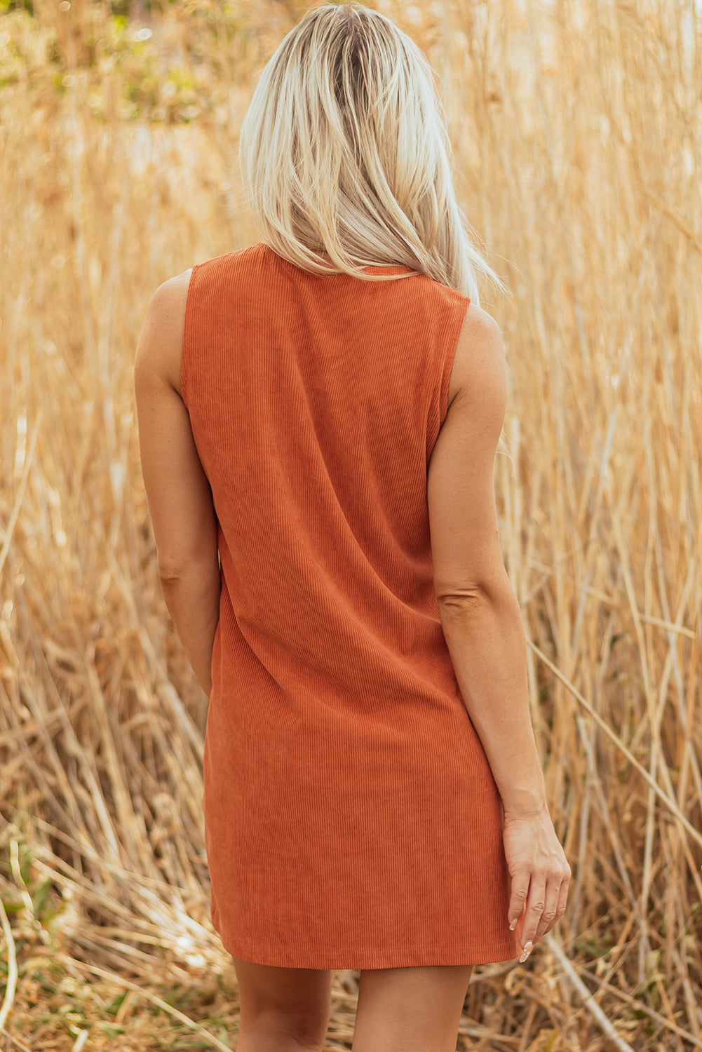 Emma | Retro Corduroy Shift Dress