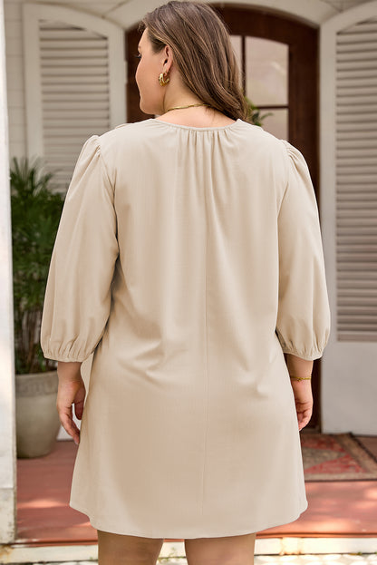 Daisy | Ruffled Plus Size Mini Dress