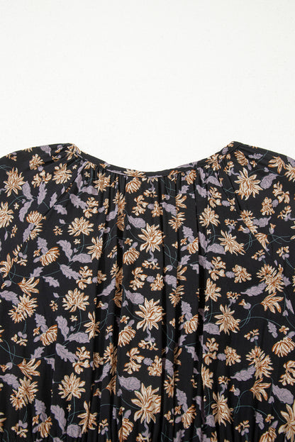 Fiona | Boho Floral Smocked Mini Dress