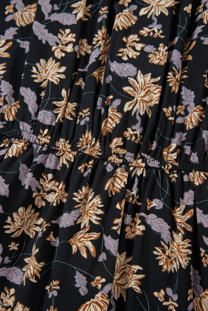 Fiona | Boho Floral Smocked Mini Dress