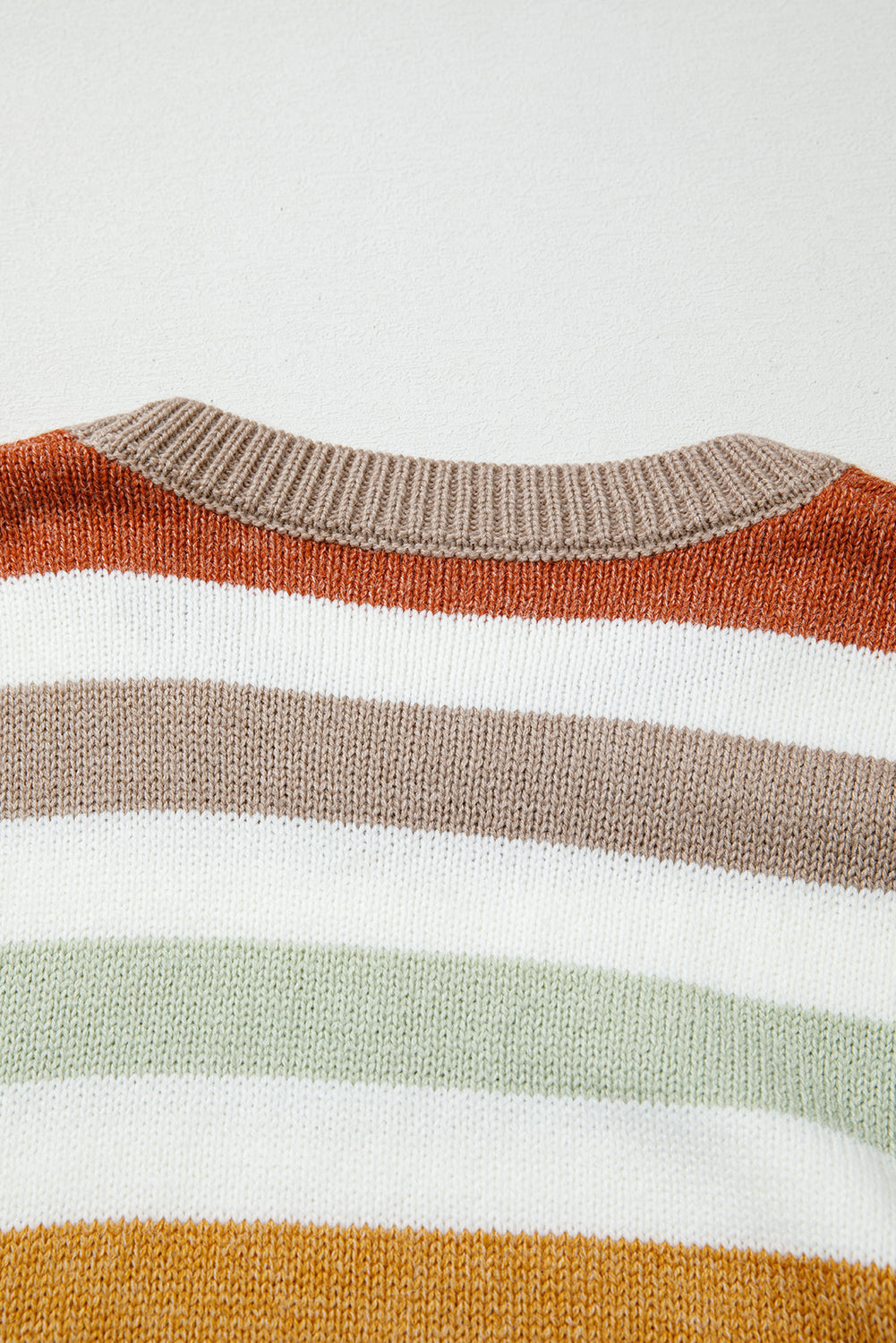 Cassandra | Plus Size Striped Colorblock Sweater