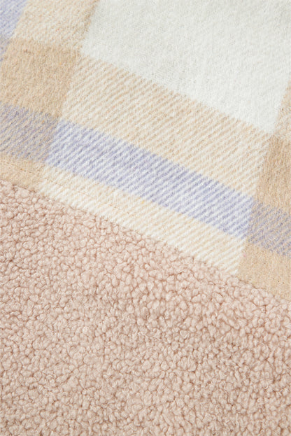 Avery | Plaid Patchwork Sherpa Coat