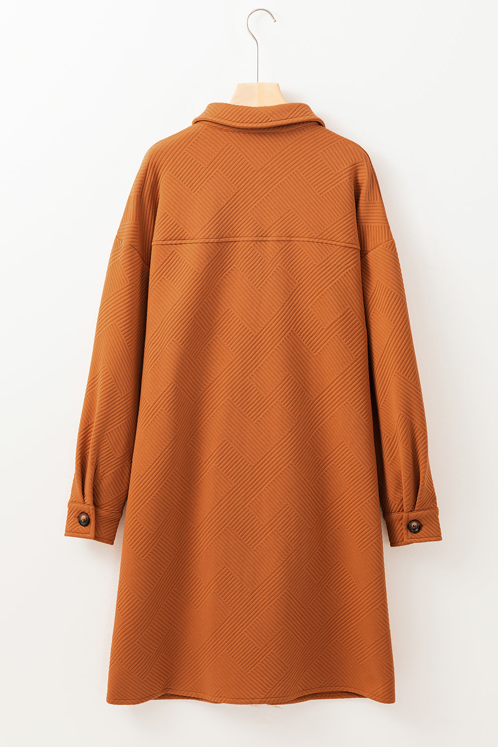 Madison | Textured Duster Coat with Buttoned Front