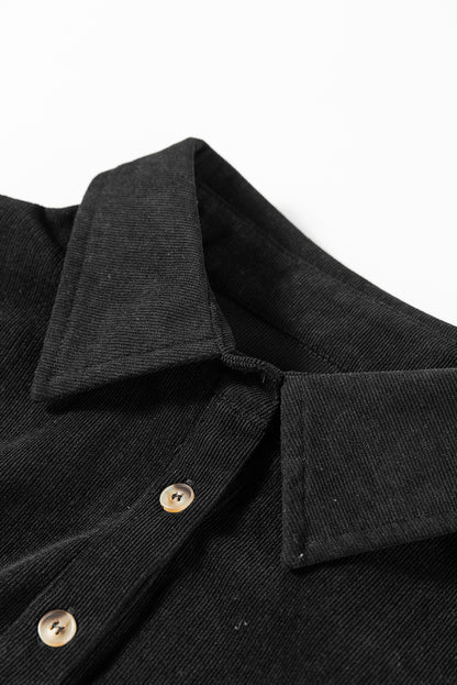 Elizabeth | Corduroy A-Line Mini Dress