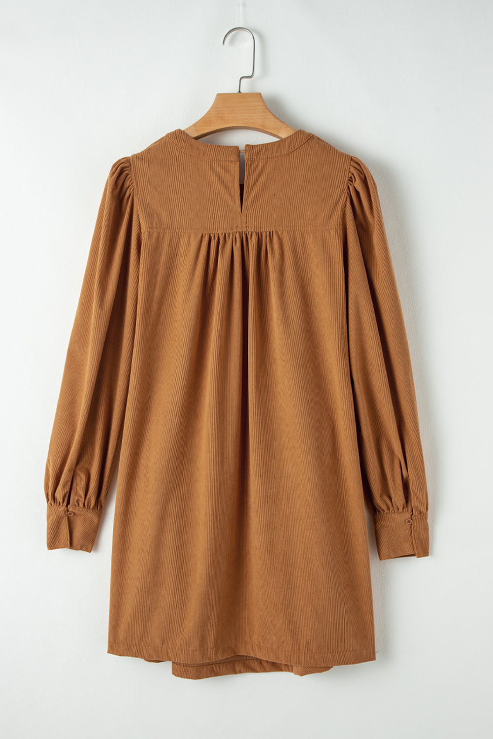 Aurora | Corduroy Puff Sleeve Shift Dress