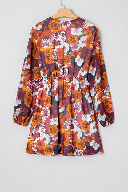 Helena | Floral Wrap Mini Dress